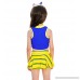 Tortor 1Bacha Little Girls Swimwear Girl Peplum Skirt 2-Piece Bikini Swimsuit 5-14 Blue B07CTFHZJQ